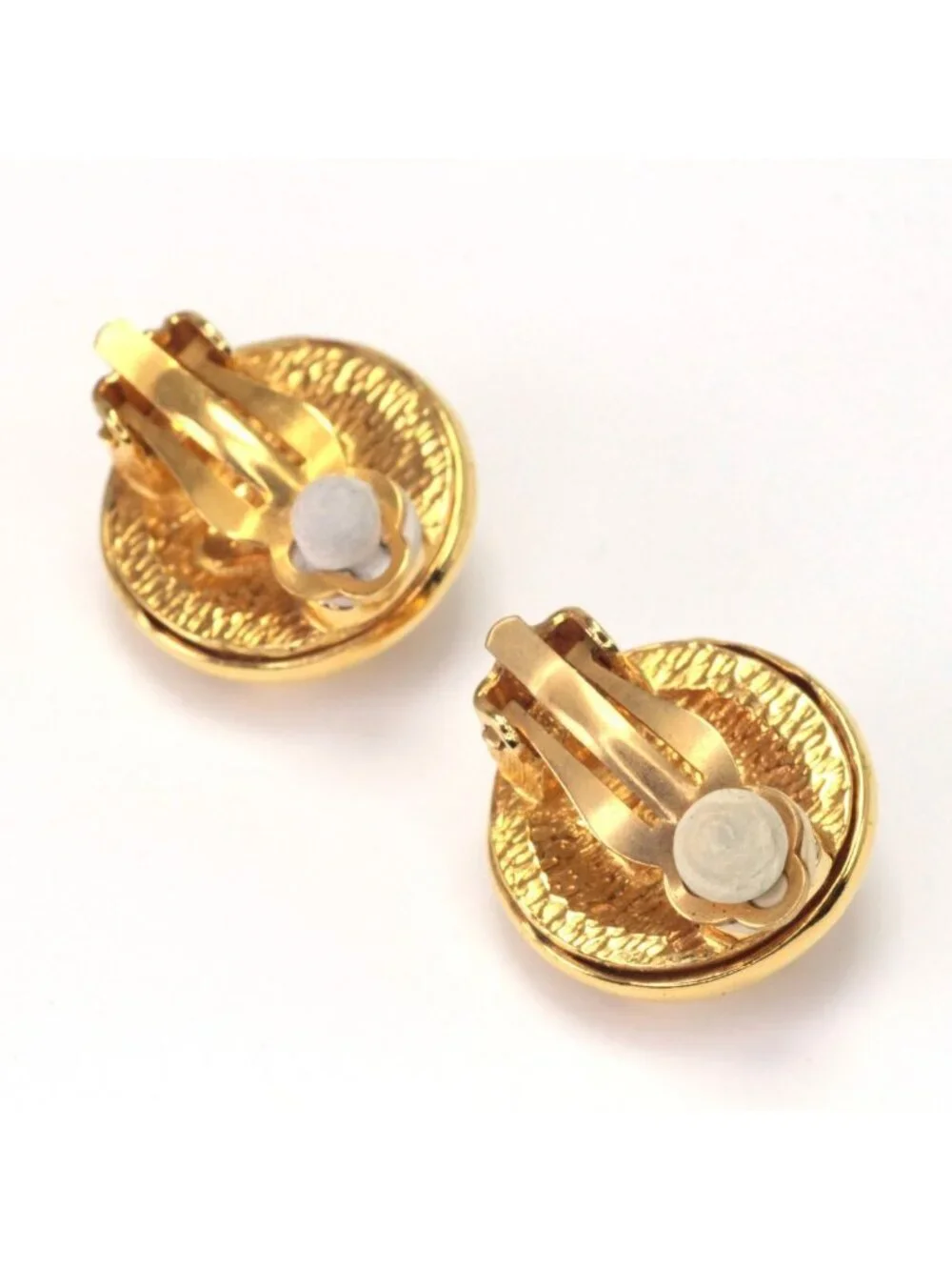 Chanel Earrings Vintage Gold